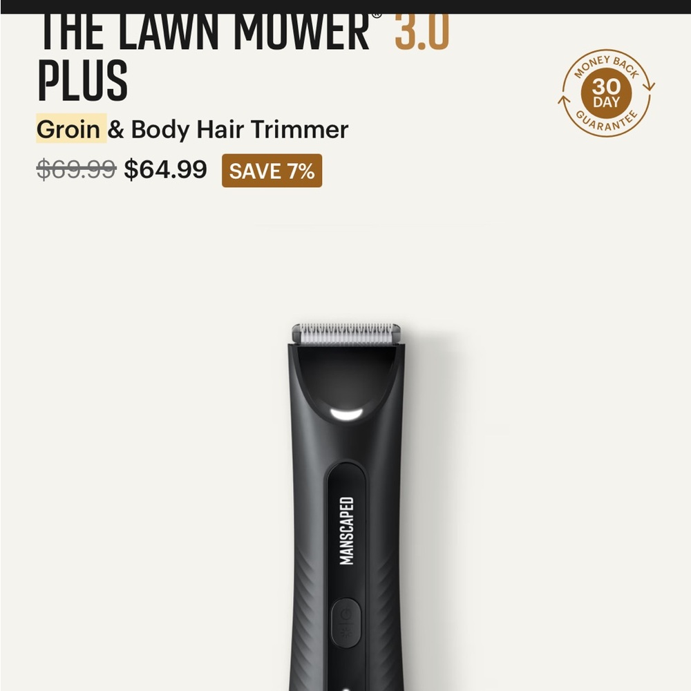 Black Groin & Body Hair Trimmer